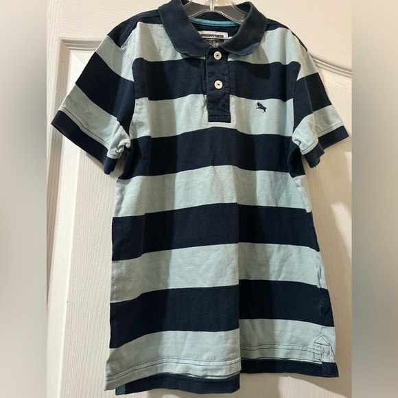 L.O.G.G by H&M Striped Kids Polo Shirt - Blue and Light Blue Kids Size 12-13 Yr - Picture 1 of 3